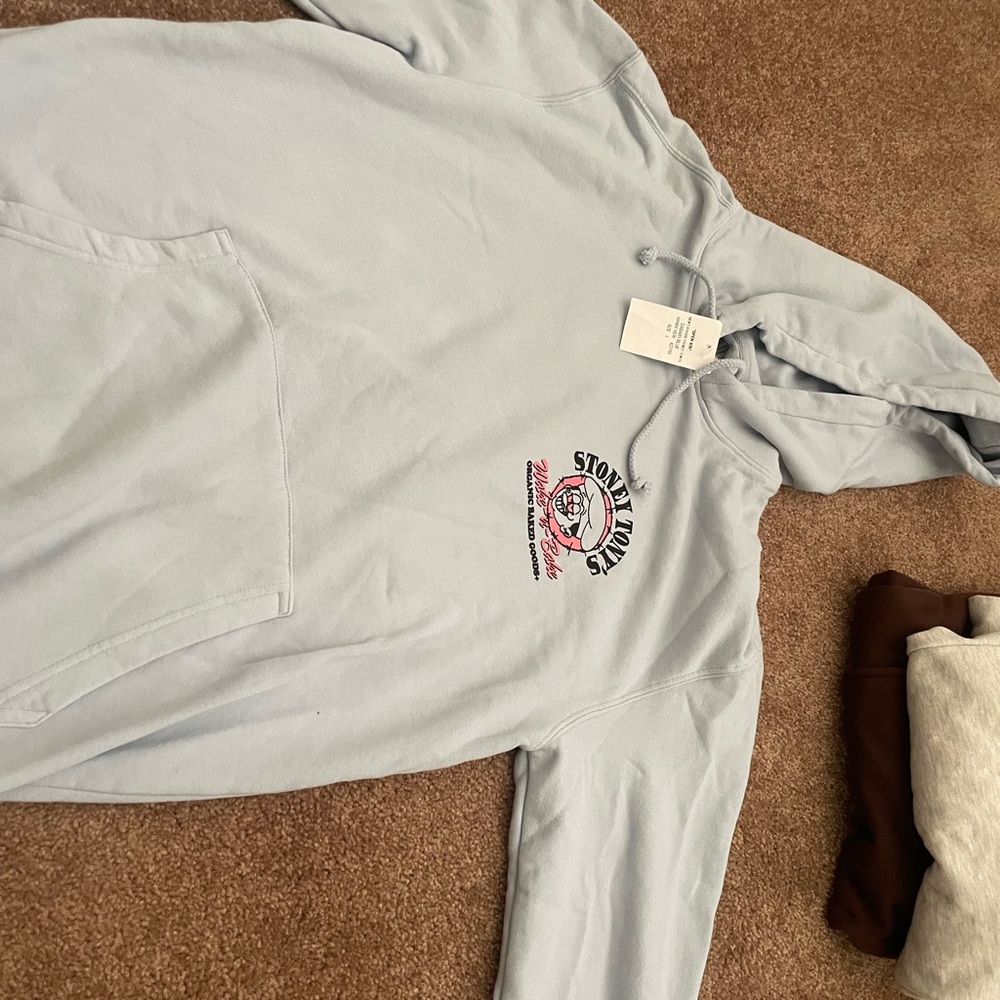 Stoney Tonys Hoodie in Light Blue